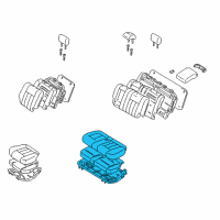 OEM 1999 Toyota Land Cruiser Seat Cushion Diagram - 71470-60540-B0