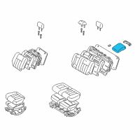 OEM 2002 Toyota Land Cruiser Armrest Assembly Diagram - 72830-60050-A0