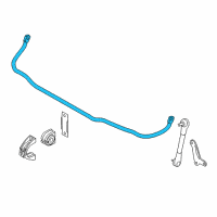 OEM BMW 535i GT Stabilizer, Front Diagram - 31-35-6-766-508