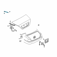 OEM 2003 Infiniti Q45 Stay Assembly-Trunk Lid Diagram - 84430-AR026