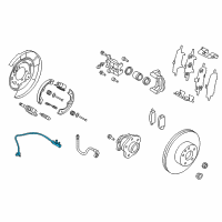 OEM 2017 Infiniti Q50 Sensor Assy-Antiskid, Rear Diagram - 47900-4GA0A