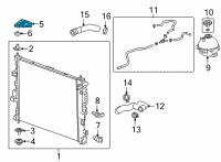 OEM 2021 Buick Envision Mount Bracket Diagram - 84943714