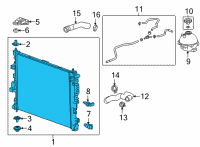 OEM 2021 Buick Envision Radiator Diagram - 84784576