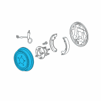 OEM 2005 Chevrolet Malibu Drum Asm-Rear Brake Diagram - 15808572