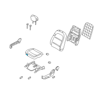 OEM 2011 Hyundai Azera Pad Assembly-Front Seat Cushion Passenge Diagram - 88250-3L151