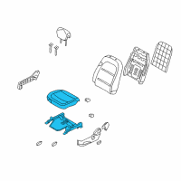 OEM 2006 Hyundai Azera Cushion Assembly-Front Seat, Passenger Diagram - 88202-3L260-A9Q