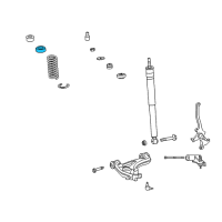 OEM 2005 Chrysler Crossfire INSULATOR-Spring Diagram - 5099730AA