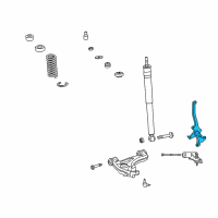 OEM 2008 Chrysler Crossfire Front Steering Knuckle Diagram - 5139138AA