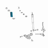 OEM 2006 Chrysler Crossfire Front Coil Spring Diagram - 5142010AA