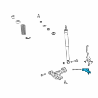 OEM 2008 Chrysler Crossfire Front Upper Control Arm Diagram - 5101057AA