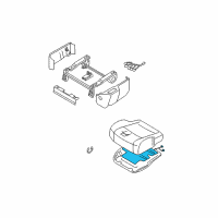 OEM 2005 Nissan Quest Heater Unit-Front Seat Cushion Diagram - 87335-5Z460