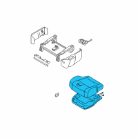 OEM 2005 Nissan Quest Cushion Assy-Front Seat Diagram - 87350-5Z461