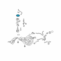 OEM 2008 Toyota Yaris Fuel Pump Assembly Retainer Diagram - 77144-52040