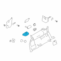 OEM Ford Flex Cup Holder Diagram - 8A8Z-7413560-AE