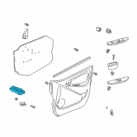 OEM 2001 Toyota Camry Window Switch Diagram - 84820-60090