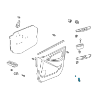 OEM 2000 Toyota Echo Regulator Handle Diagram - 69260-52010-B3