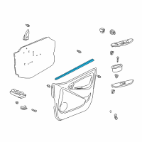 OEM 2004 Toyota Echo Weatherstrip Diagram - 68171-52081
