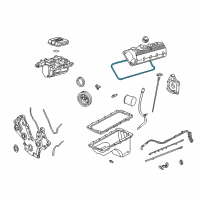 OEM 2002 Lincoln Navigator Valve Cover Gasket Diagram - F7LZ-6584-AA