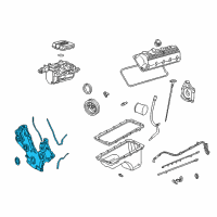 OEM Lincoln Aviator Front Cover Diagram - 2C5Z-6019-AA