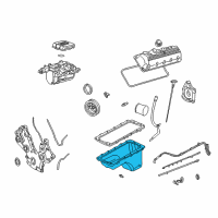 OEM Mercury Mountaineer Oil Pan Diagram - 1L2Z-6675-BA