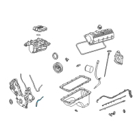 OEM 2003 Lincoln Aviator Front Cover Gasket Diagram - F3LY-6020-A