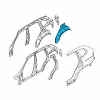 OEM 2019 BMW X3 Wheel Arch Outer Rear Left Diagram - 41-00-7-493-977