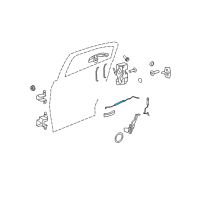 OEM 2014 Dodge Avenger Cable-Inside Handle To Latch Diagram - 68104158AA