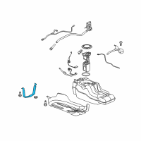 OEM 2006 Hummer H3 Strap, Fuel Tank Diagram - 15236982