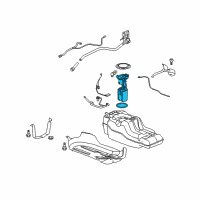 OEM 2007 Hummer H3 Fuel Pump Diagram - 15240786