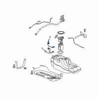 OEM 2006 Hummer H3 Fuel Tank Meter/Pump SENSOR KIT Diagram - 15240784