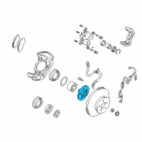 OEM 2000 Toyota RAV4 Front Hub Diagram - 43502-42010