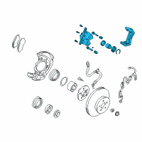 OEM 2000 Toyota RAV4 Caliper Assembly Diagram - 47730-42010