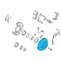 OEM 2000 Toyota RAV4 Rotor Diagram - 43512-42010