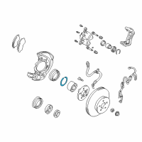 OEM 2002 Toyota Prius Wheel Bearing Snap Ring Diagram - 90521-79002