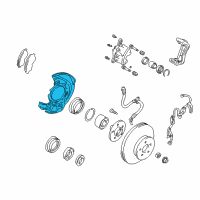 OEM 2000 Toyota RAV4 Splash Shield Diagram - 47781-42010