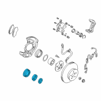 OEM 1997 Toyota Celica Wheel Bearing Seal Kit Diagram - 04422-20080