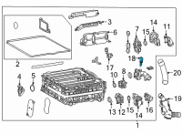 OEM Toyota Mirai Temperature Sending Unit Diagram - 89422-33040