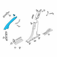 OEM 2015 Ford Explorer Windshield Pillar Trim Diagram - BB5Z-7803598-AB