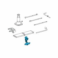 OEM 2020 Toyota 4Runner Spare Carrier Diagram - 51900-35403