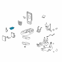 OEM 2007 Chevrolet Impala Cup Holder Diagram - 19123431