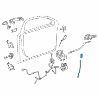 OEM Chevrolet Cruze Lock Rod Diagram - 13437664