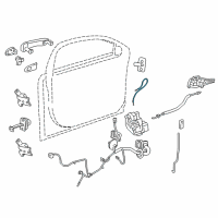 OEM Chevrolet Cruze Control Cable Diagram - 39065393