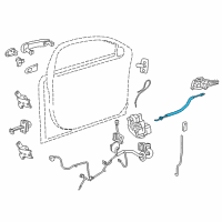 OEM Chevrolet Cruze Control Cable Diagram - 13468612