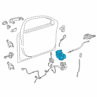 OEM 2019 Buick Envision Latch Diagram - 13533619