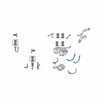 OEM Acura Band, Passenger Side Fuel Tank Mounting Diagram - 17521-STK-A00