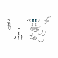 OEM 2011 Acura RDX Tube Set, Transfer Diagram - 17050-STK-A00