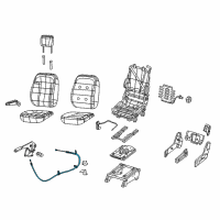 OEM 2014 Ram ProMaster 1500 Cable-Parking Brake Diagram - 68225444AB