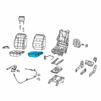 OEM 2014 Ram ProMaster 3500 Seat Cushion Foam Front Diagram - 68237012AA