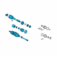 OEM Lexus RX350 Shaft Assy, Front Drive, LH Diagram - 43420-0E030