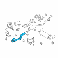 OEM 2009 Nissan Murano Exhaust Tube Assembly, Front W/Catalyst Diagram - 20020-1AA2B